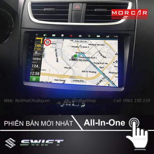 Màn Hình Android Suzuki Swift 2013-2017 17 Man hinh Cho xe Swift 2013 2017 4