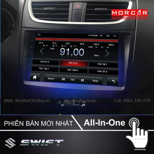Màn Hình Android Suzuki Swift 2013-2017 18 Man hinh Cho xe Swift 2013 2017 5