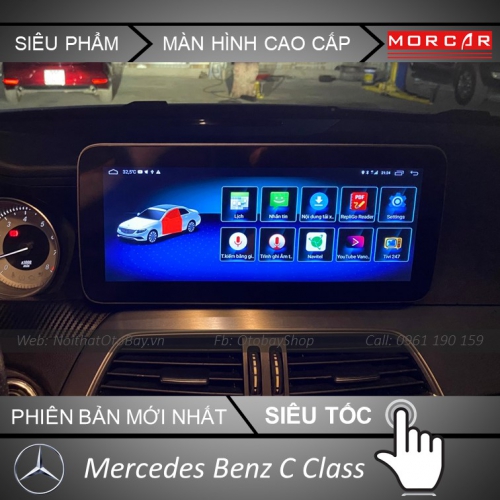 Man hinh Morcar Android cho xe Mercedes Benz C Class 2011 2014 1