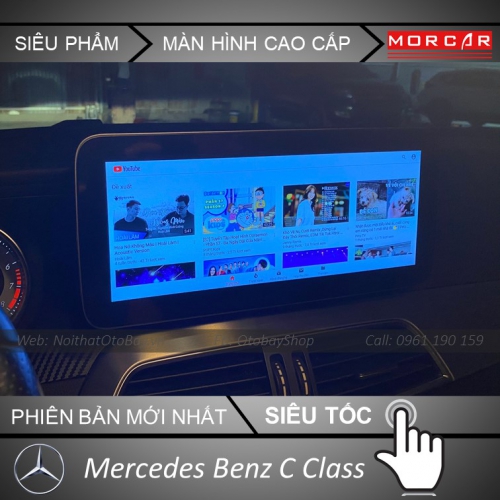 Man hinh Morcar Android cho xe Mercedes Benz C Class 2011 2014 3
