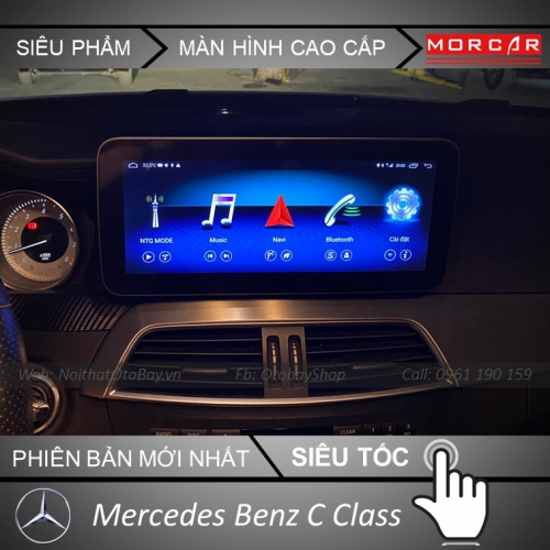 Man hinh Morcar Android cho xe Mercedes Benz C Class 2011 2014