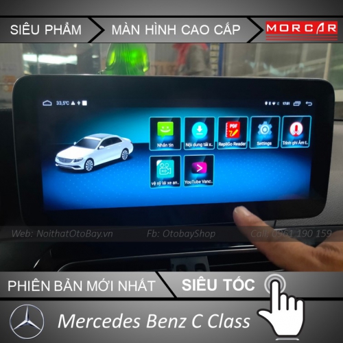 Man hinh Morcar Android cho xe Mercedes Benz C Class 2011 2014 9