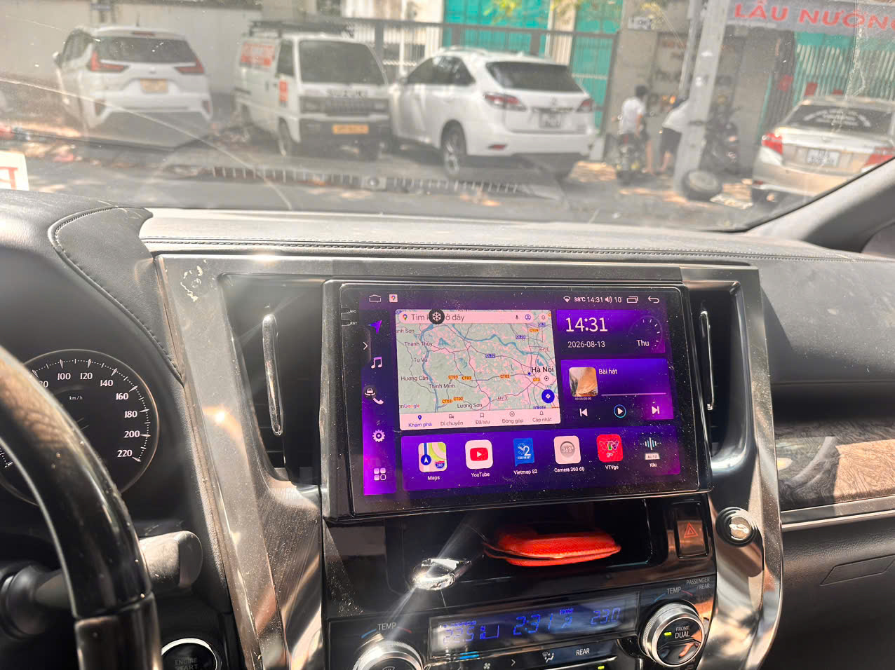 Hệ Thống Màn Hình Android & Camera 360 Cho Alphard 2015-2023 44 Màn hình Android 2K nét nhất cho Toyota Alphard