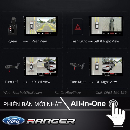 Màn Hình Android Ford Ranger XLT 2015-2019 20 Man hinh XE Ranger XLT 2015 2019 7