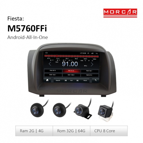 Man hinh android Fiesta Morcar M5760FFi 4