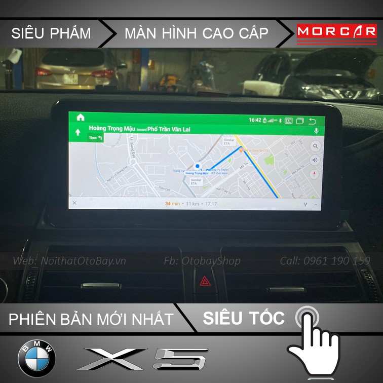 Màn hình Android cho BMW X5 - Dẫn đường