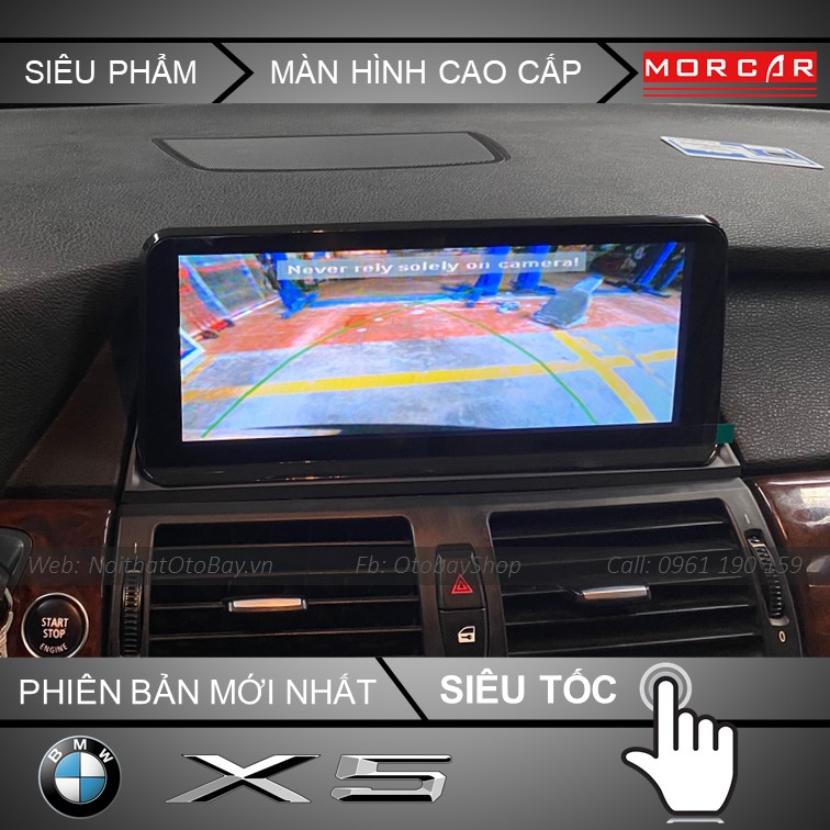 Màn hình Android cho BMW X5 - Camera lùi