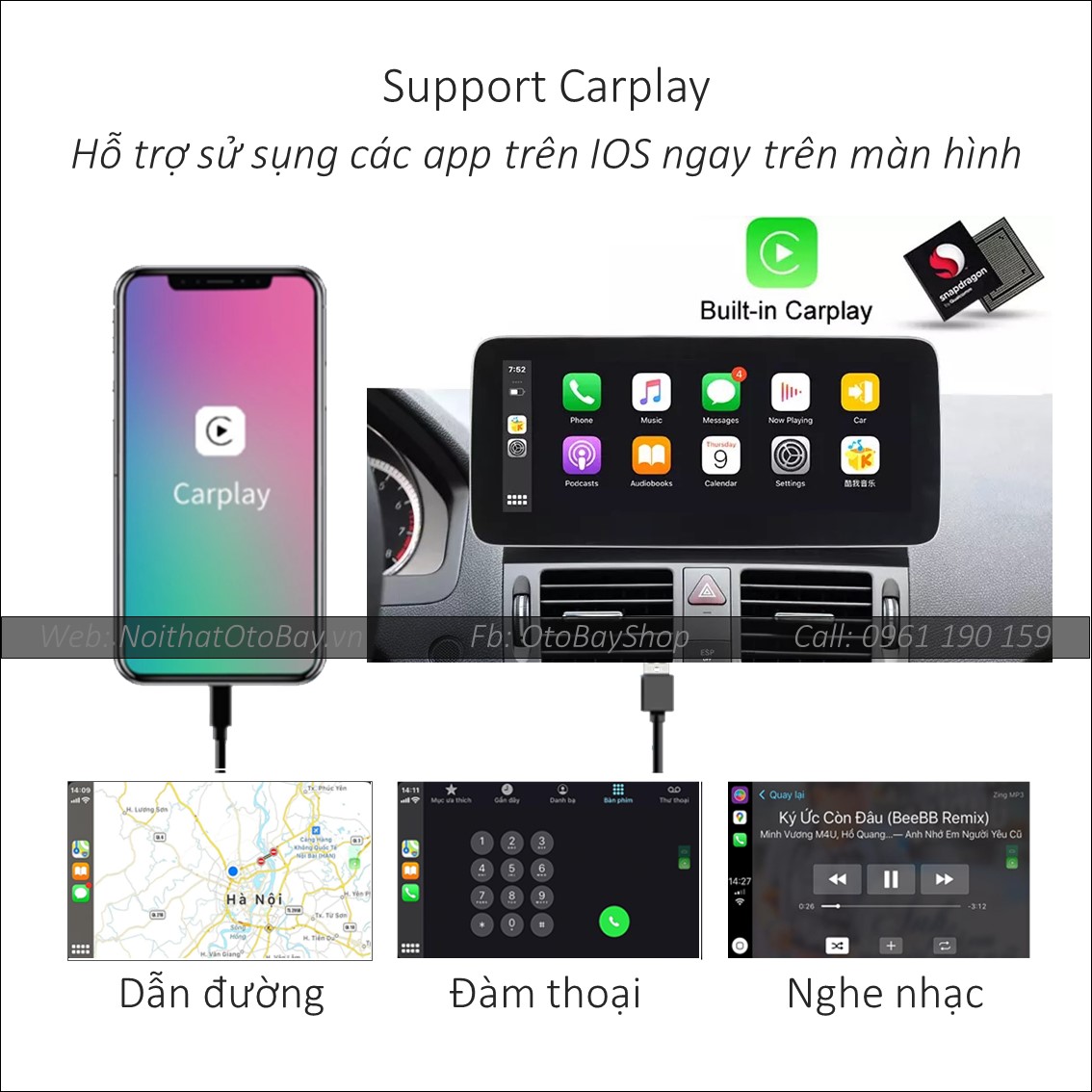 Màn hình Android Mercedes Benz C Class 2011-2014 37 Man hinh android morcar cho xe mercedes bmw audi carplay ket noi os