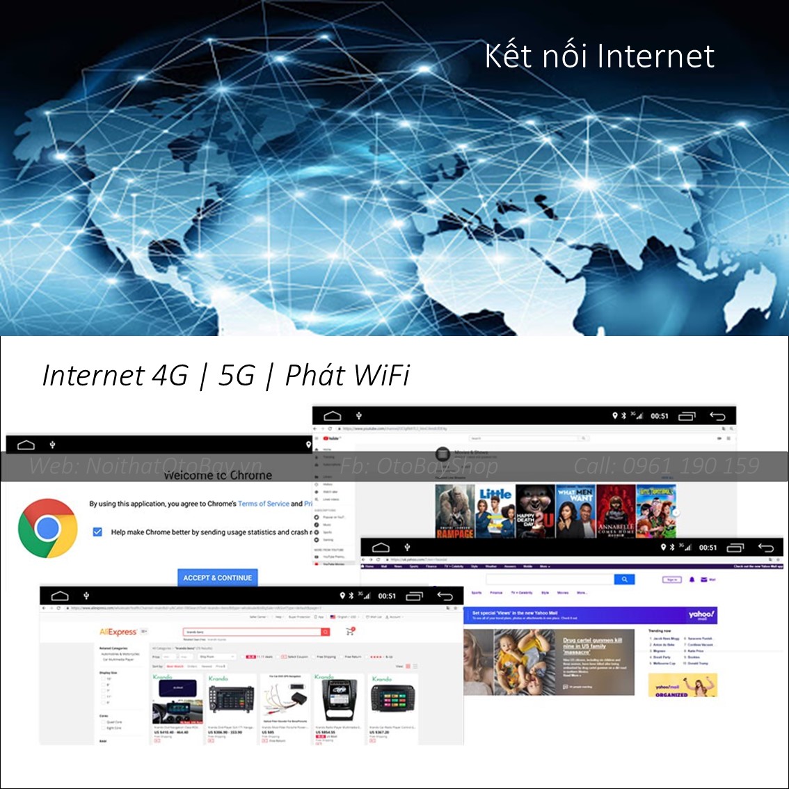 Màn hình Android Mercedes Benz C Class 2011-2014 38 Man hinh android morcar cho xe mercedes bmw audi ket noi internet qua sim 4g 5g