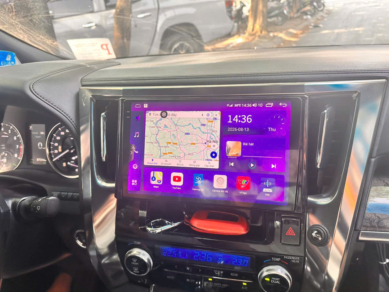 Hệ Thống Màn Hình Android & Camera 360 Cho Alphard 2015-2023 37 Màn hình theo xe Alphard 2015-2023