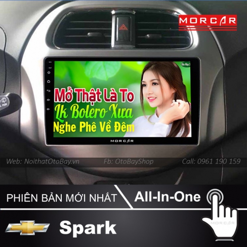 Man hinh xe Spark 2018 2020 2