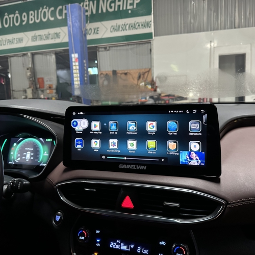 Màn hình và camera 360 trên Hyundai Santafe 2018-2021