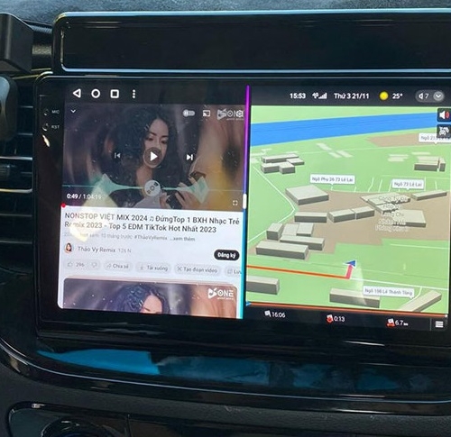 Xem youtube trên màn hình Hyundai Accent 2023