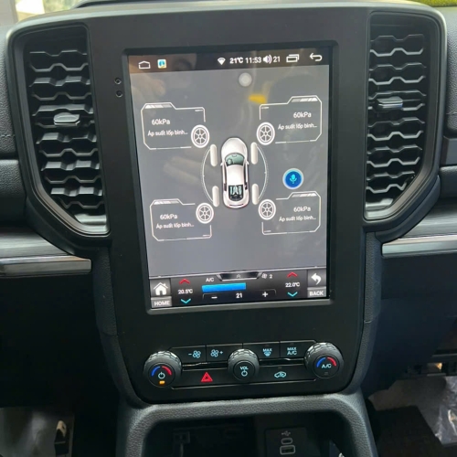 Bộ màn hình Android và camera 360 Ford Ranger 2022-2023-2024-2025