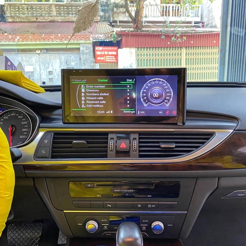 Màn hình Android Audi A6 giữ nguyên hệ điều hành và giao diện Audi