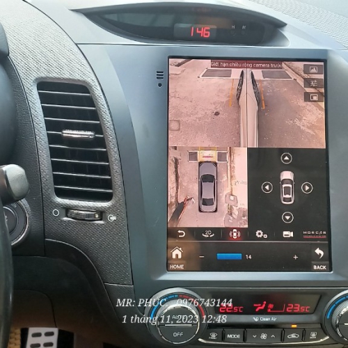 Màn hình Tesla và camera 360 Kia K3|Cerato 2012-2018