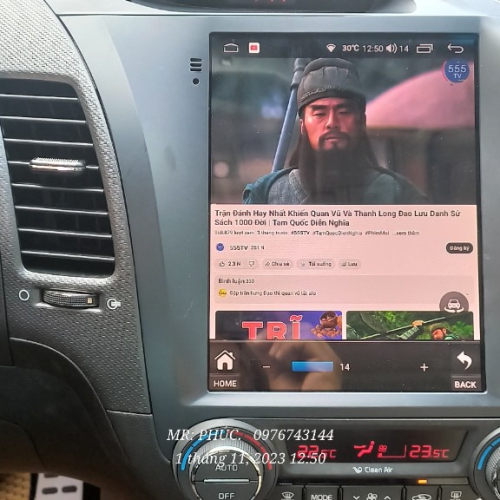 Màn hình Tesla và camera 360 Kia K3|Cerato 2012-2018