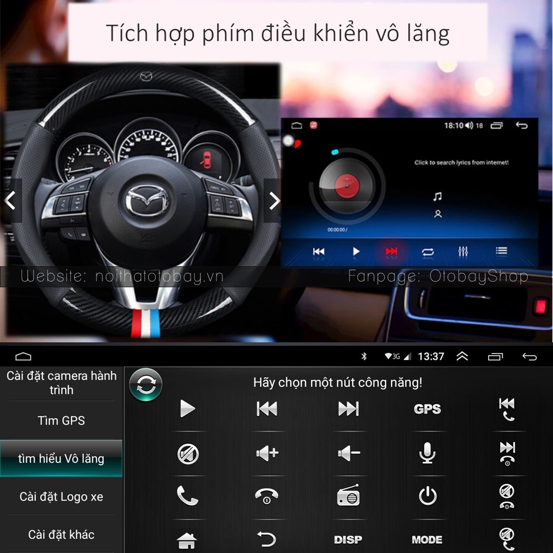 Màn Hình Android Mazda BT50 2014-2019 (10.25") 26 Morcar tich hop vo lang