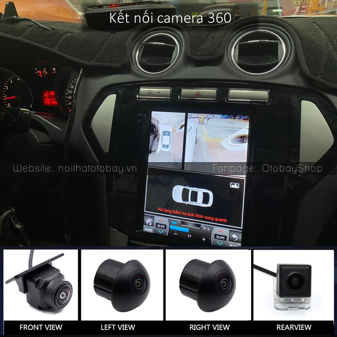 Màn Hình Tesla Toyota Camry 2015-2019 (12.1") 22 Tesla Morcar ket noi camera 360