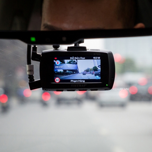 Camera ghi hình trước sau, cảnh báo thông tin giao thông Vietmap Gosafe S70G 25 Vietmap S70G camera hanh trinh