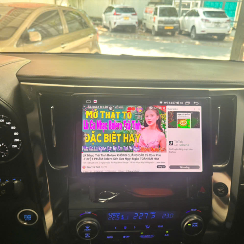Hệ Thống Màn Hình Android & Camera 360 Cho Alphard 2015-2023 35 Xem youtube trên màn hình Toyota Alphard