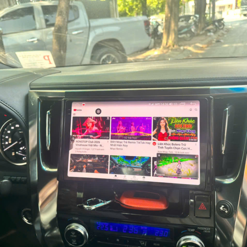 Hệ Thống Màn Hình Android & Camera 360 Cho Alphard 2015-2023 36 Màn hình Android 2K nét nhất cho Toyota Alphard