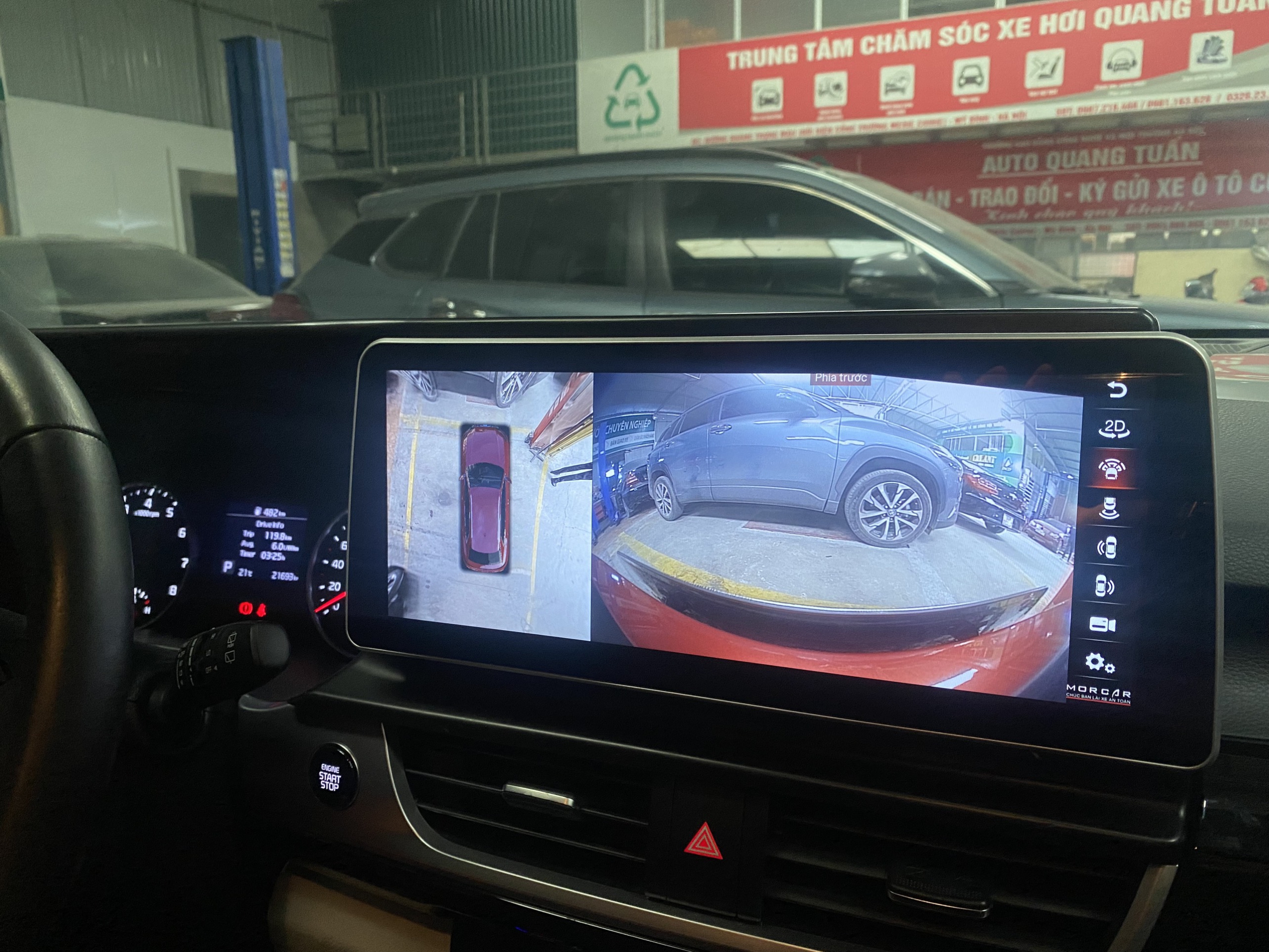 Camera 360 tích hợp màn Android 12,3" trên Kia Seltos 2022