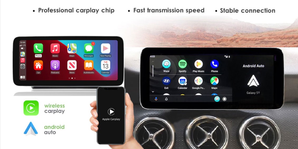 Kết nối với điện thoại qua giao thức Carplay và Android Auto
