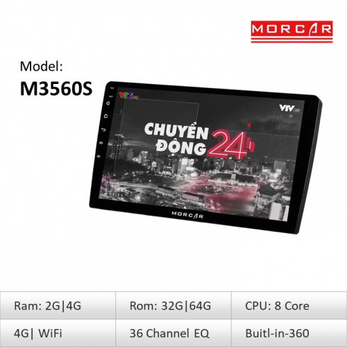 Morcar M3650S - Màn hình Ô tô thông minh CPU 8 nhân 5 man hinh morcar m3560s man hinh oto chip 8 nhan 6