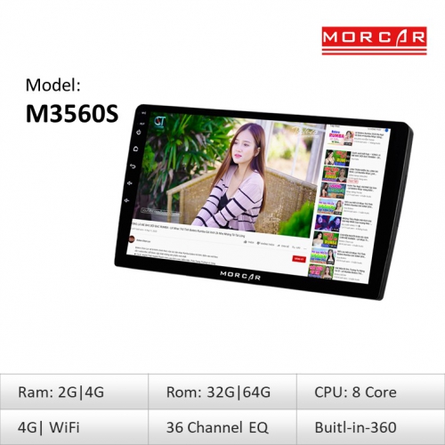 Morcar M3650S - Màn hình Ô tô thông minh CPU 8 nhân 6 man hinh morcar m3560s man hinh oto chip 8 nhan 7