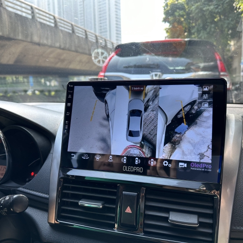 Bộ màn hình và camera 360 cho Toyota Yaris 2014-2017