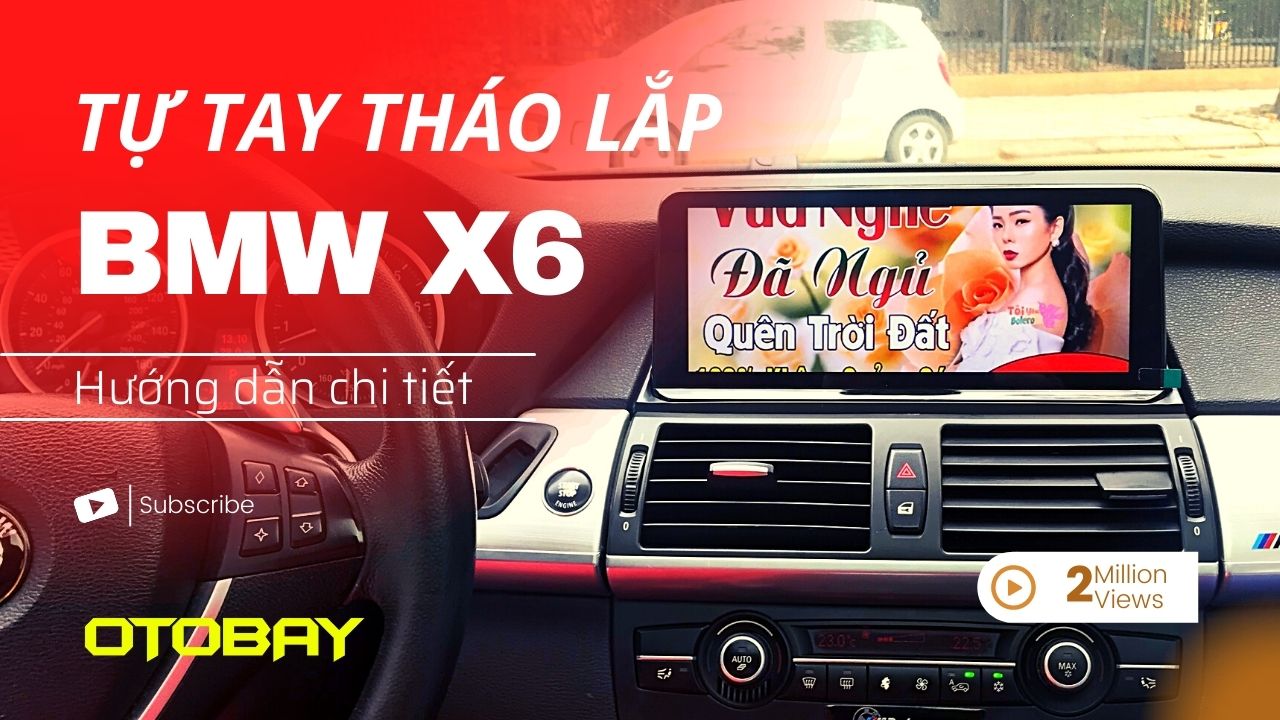 otobay huóng dãn cách tháo dàu cd và láp màn hình bmw x5