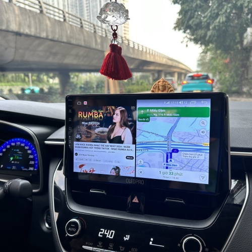 Bản đồ dẫn đường trên màn hình Toyota Altis 2022-2025