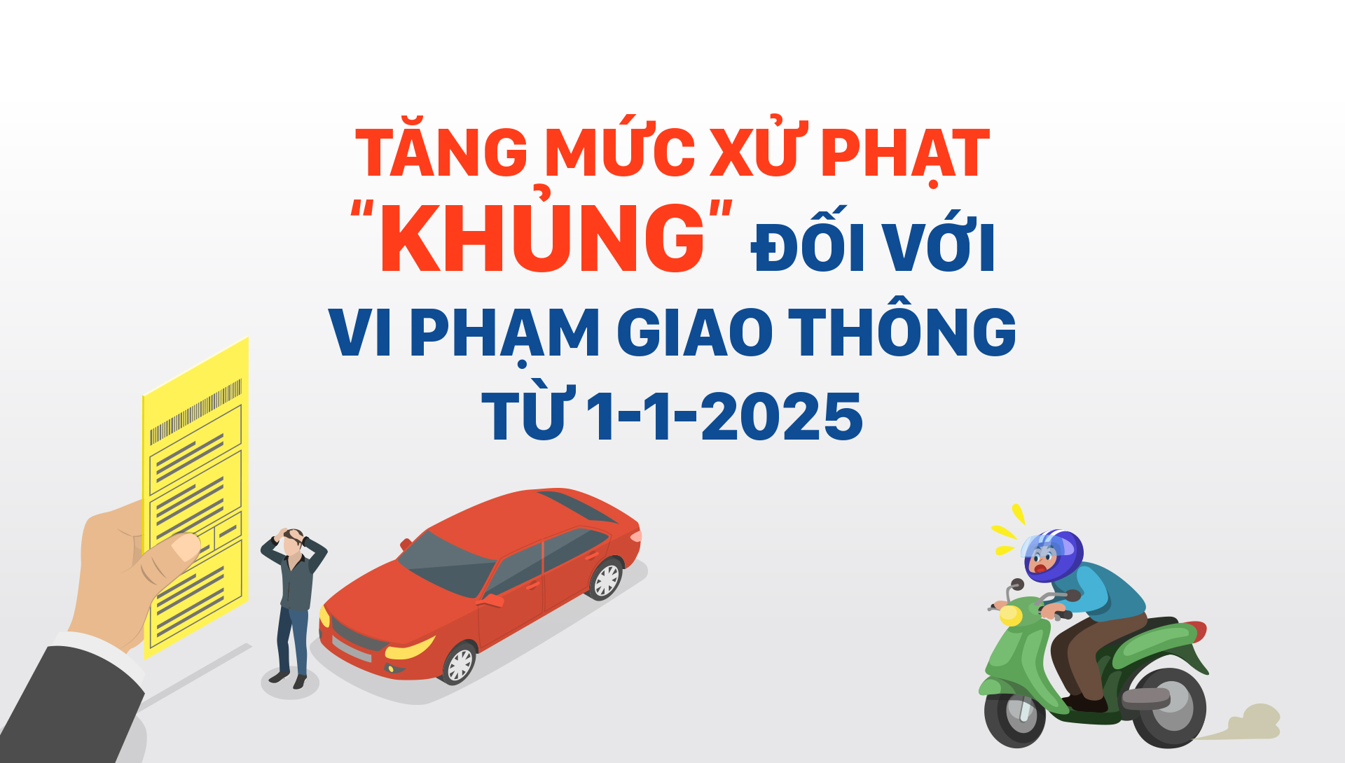 Những lỗi vi phạm giao thông tăng mức phạt 20-30 lần từ năm 2025 4 Tăng mức xử phạt vi phạm giao thông từ 2025